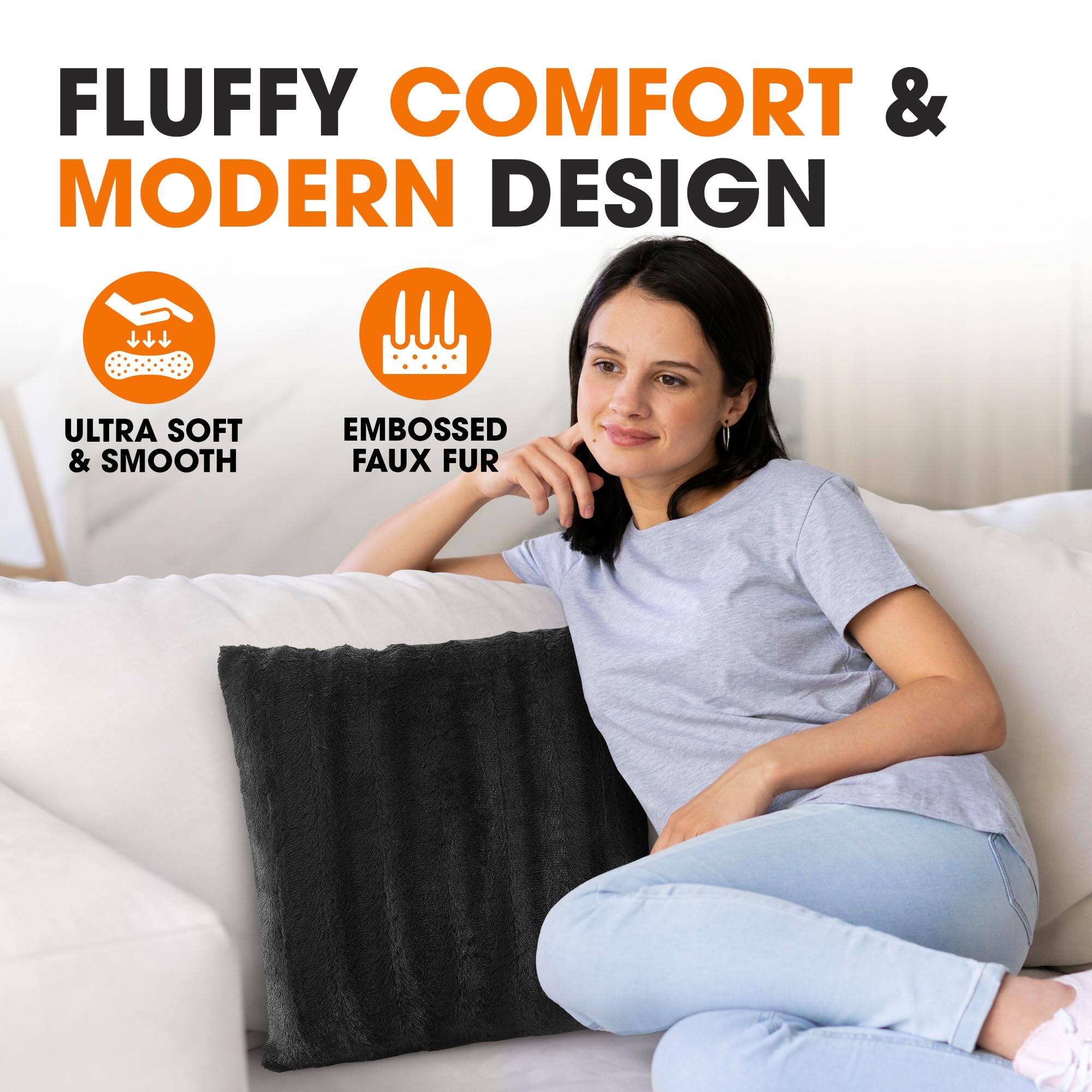 FLUFFY COMFORT & MODERN DESIGN

ULTRA SOFT & SMOOTH

EMBOSSED FAUX FUR