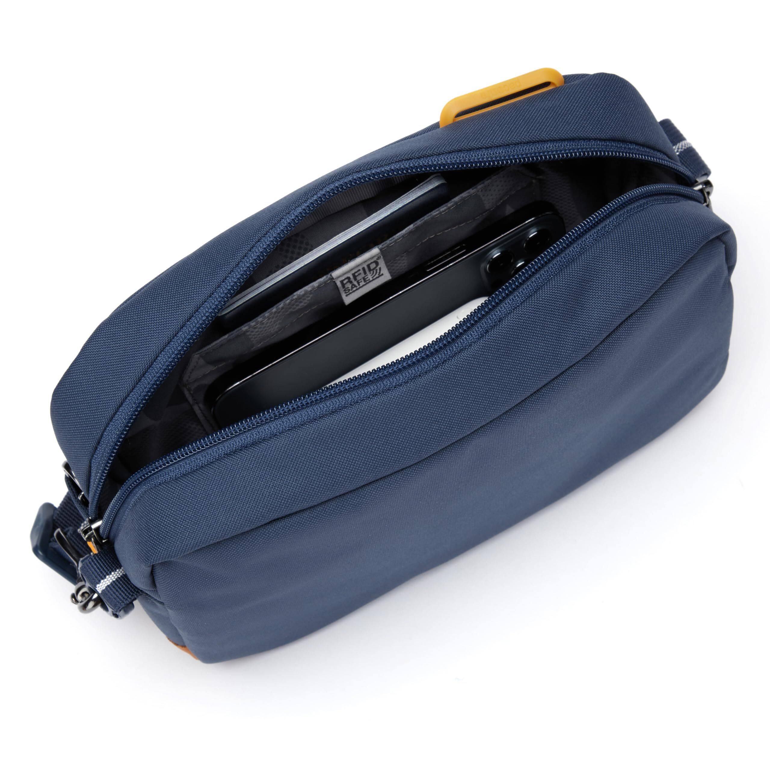 Back. Pacsafe - GO Crossbody (Coastal Blue) - Coastal Blue.