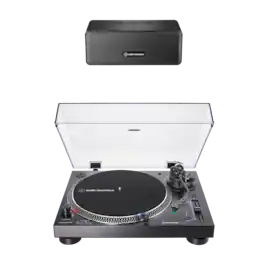 Audio-Technica - ATLP120XBTUSB P2 Direct-Drive Wireless Turntable and Speaker Bundle