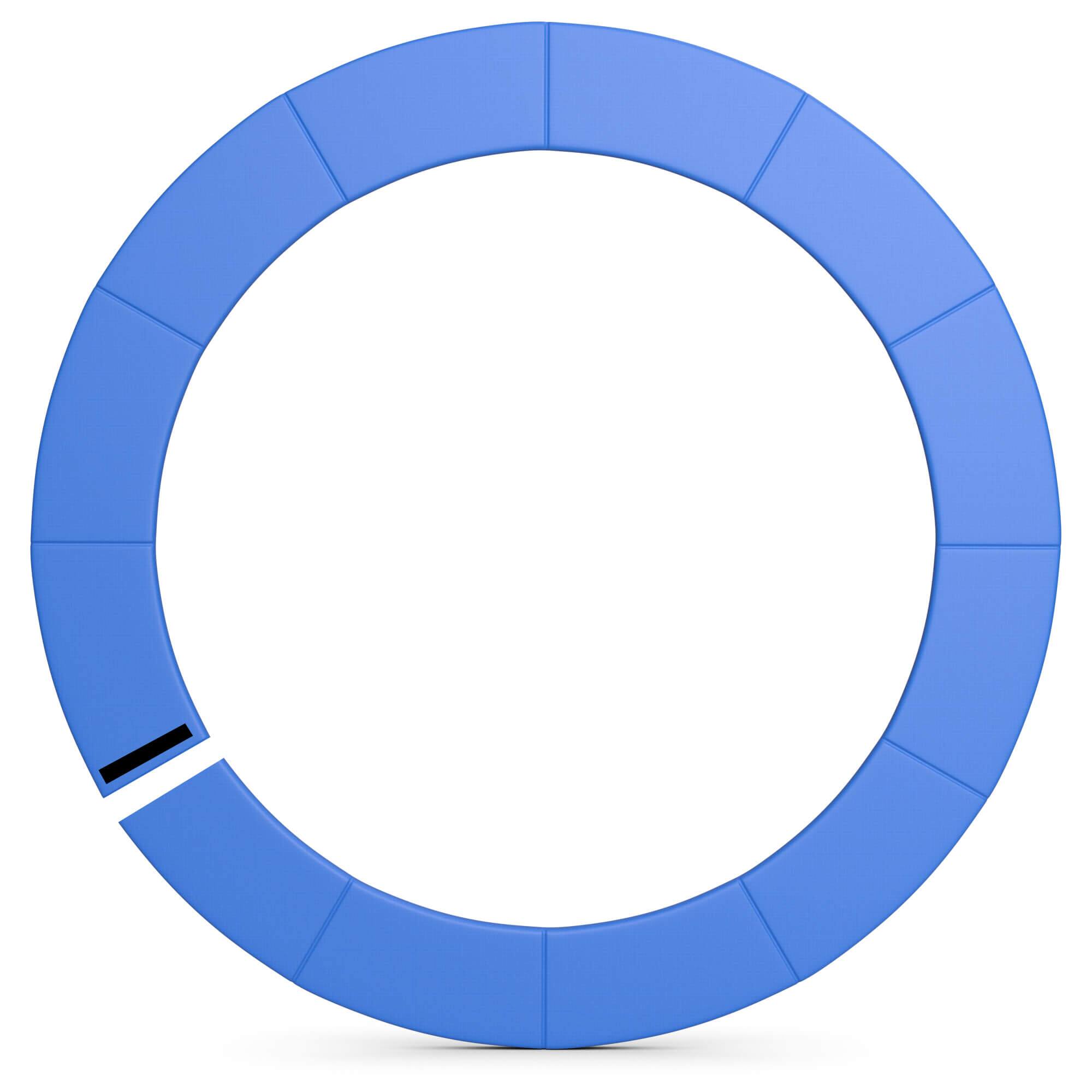 Alt View 9. Gymax - Gymax Universal 16FT Split Trampoline Spring Cover w/Hook & Loop Fastener Waterproof Blue - Blue.