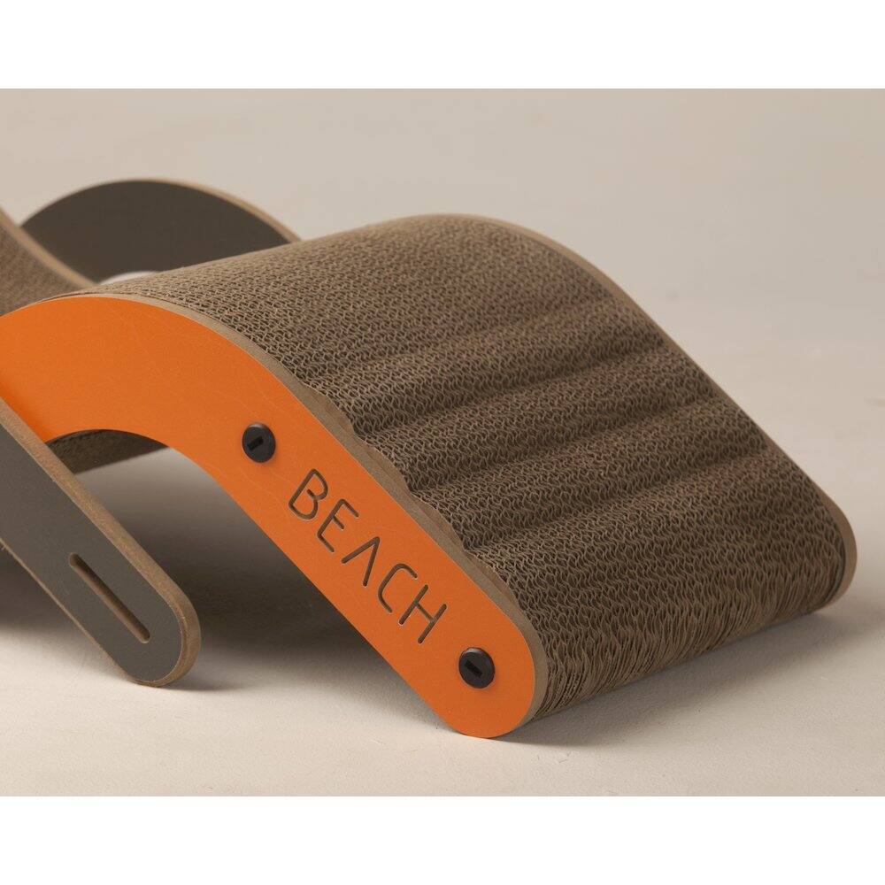 Alt View 1. New Age Pet - Purr and Play Kitty Lounge Scratcher, Small - Gray.