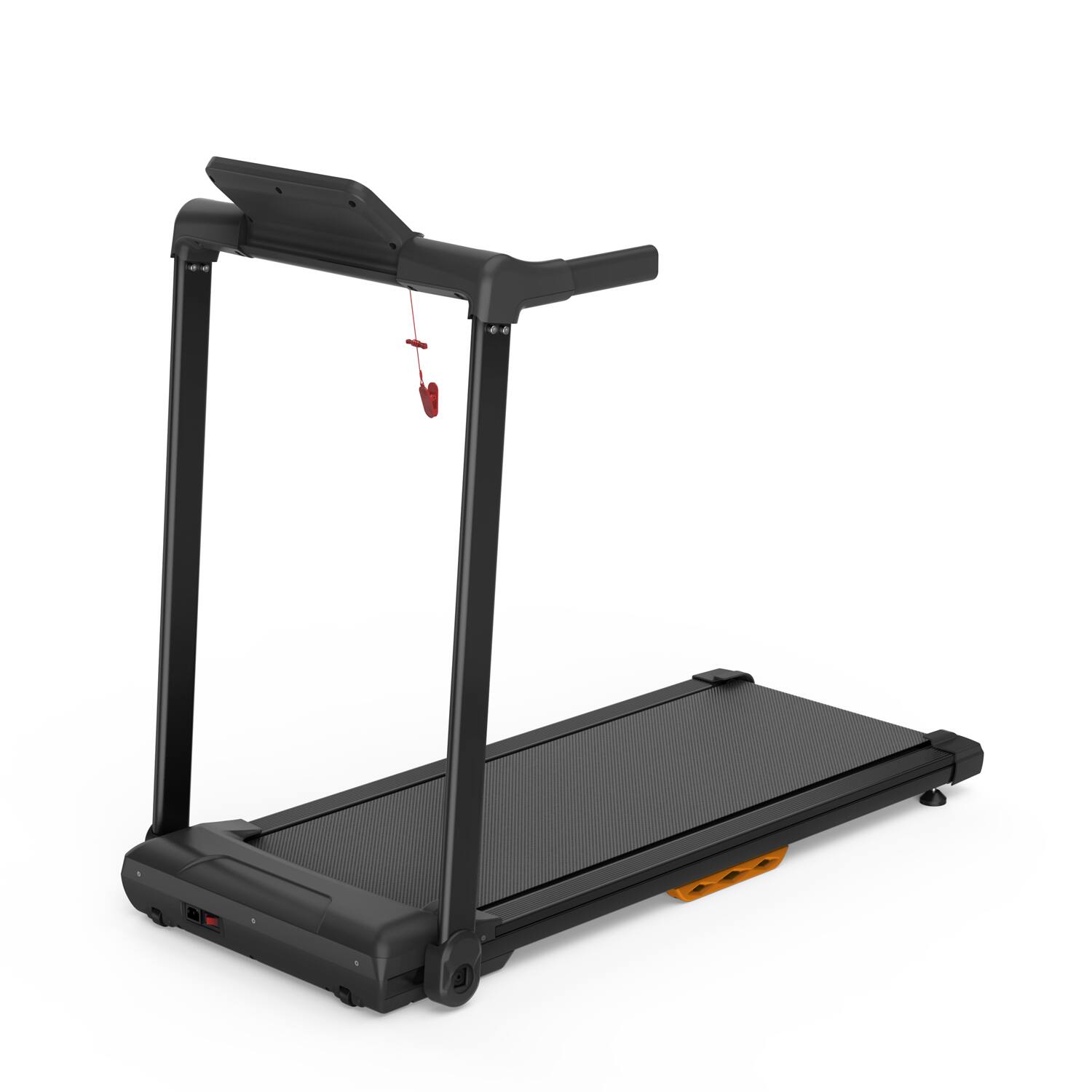 Alt View 10. Tiramisubest - Portable Walking Mat Treadmill with LED Display, 265 LB Capacity, Space-Saving Compact Design - Black.