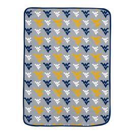 Pegasus - West Virginia Mountaineers 66" x 95" Oversized Logo Roll Ultra Cozy Blanket - Multicolor