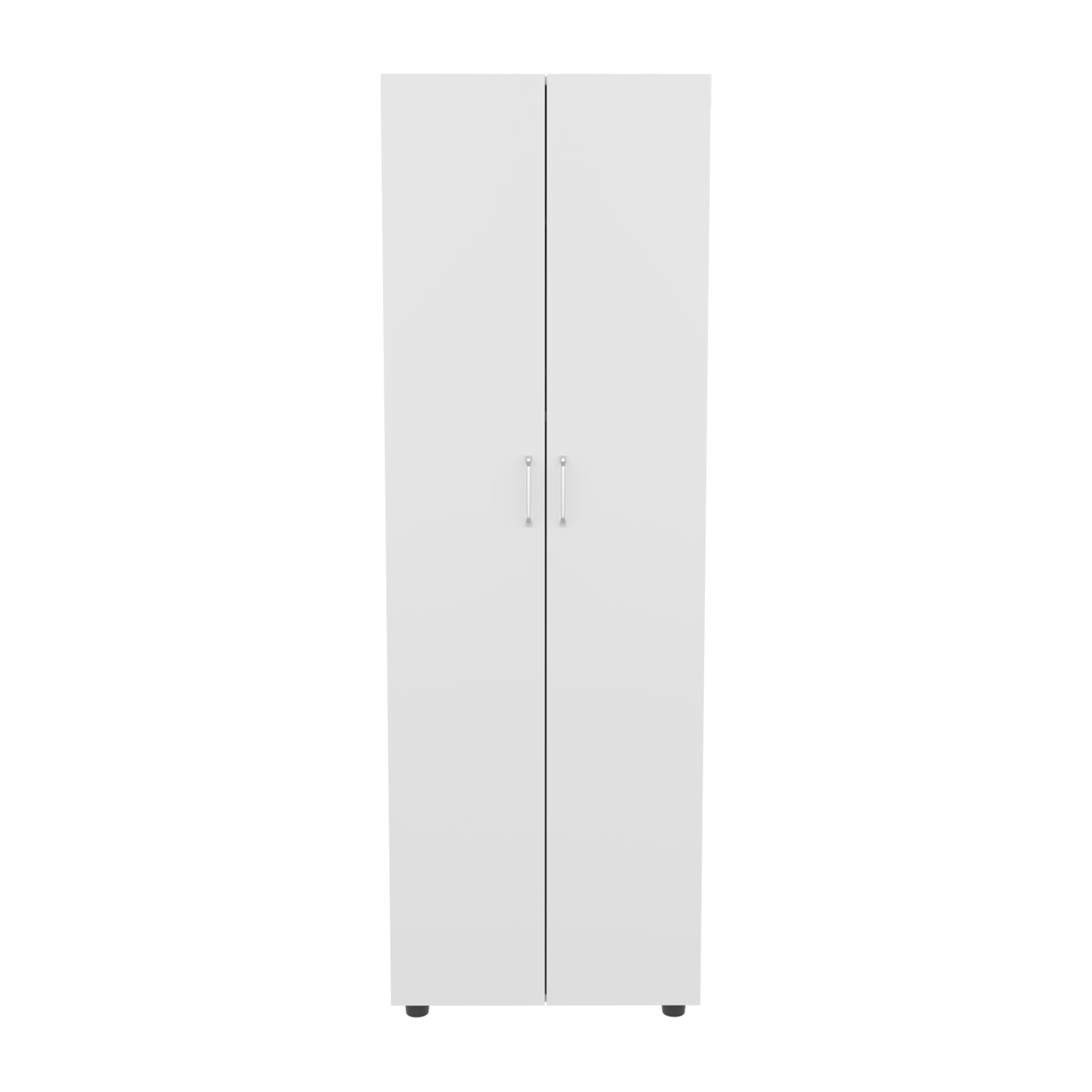 TuHome - Aurora Armoire, Two Interior Shelves, Rod, Double Door - White price history on PriceWatchPro