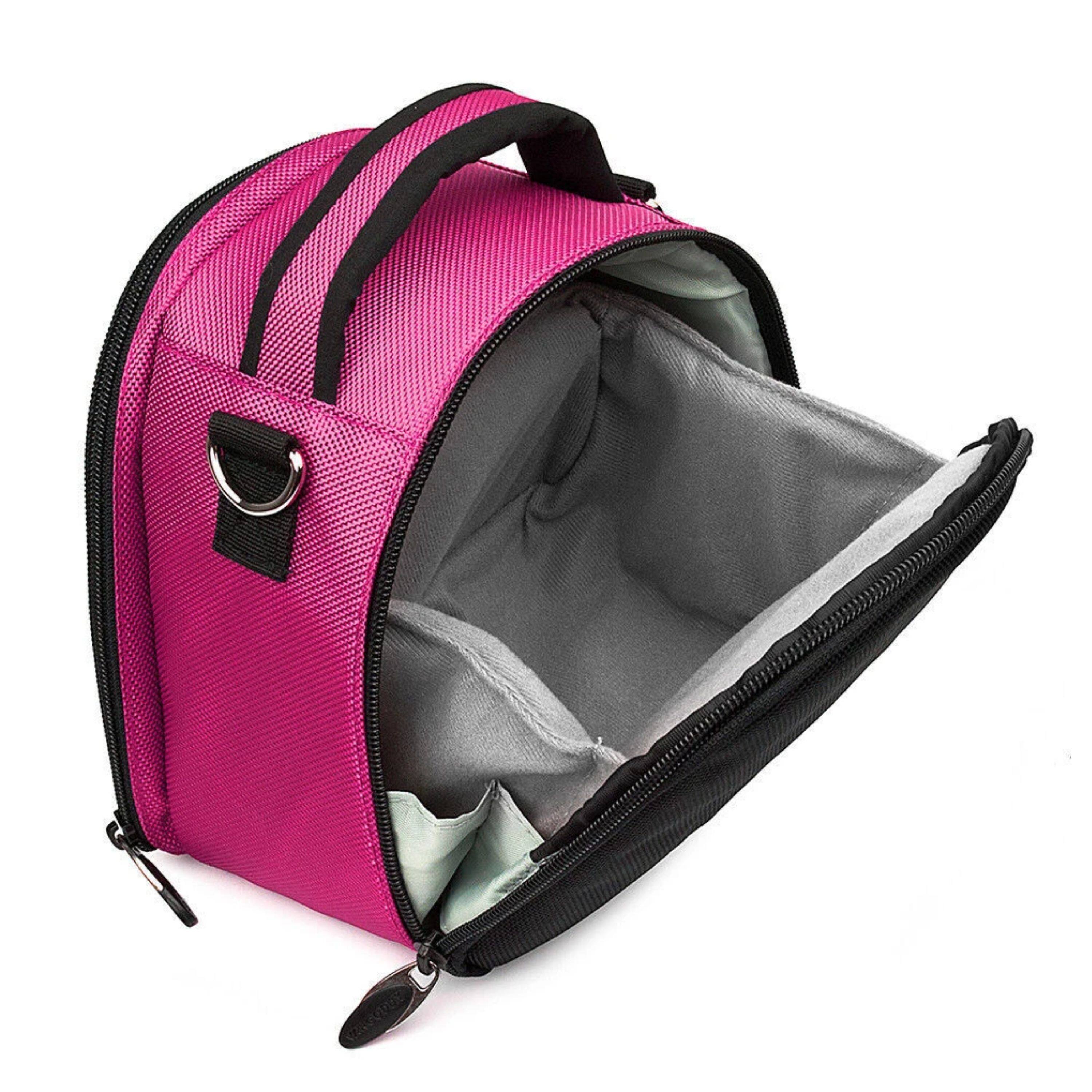 Alt View 1. Kitcheniva - Small DSLR Camera Shoulder Bag Case For Canon EOS Rebel Hot Pink - Hot Pink.