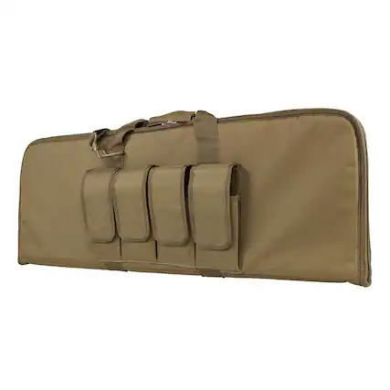 Front. NcSTAR - NcSTAR Vism Soft Padded Carbine Rifle Case 36"L x 13"H, Tan - Tan.
