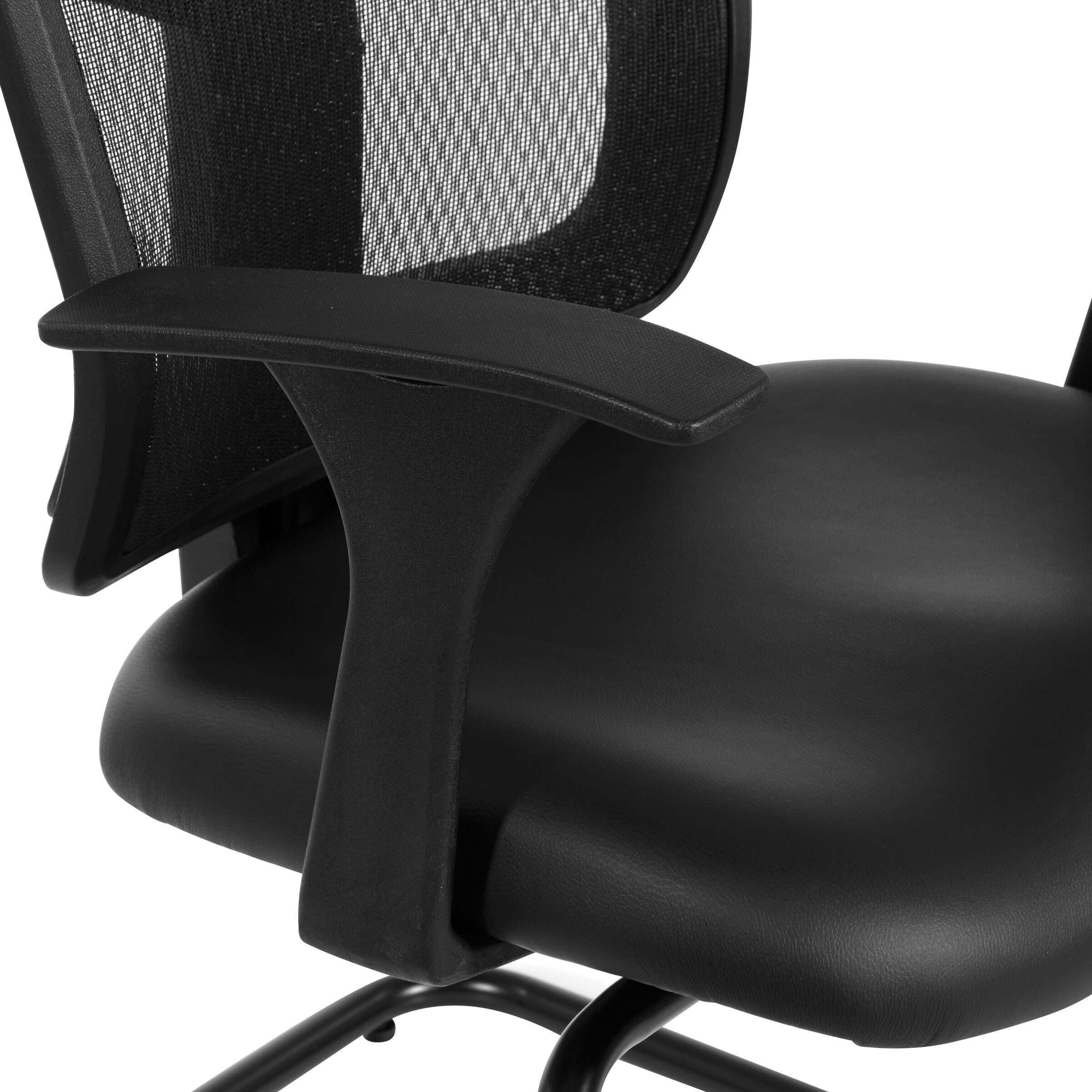 Alt View 1. Office Star Products - ProGrid Office Vistor's Chair - Dillon Black.
