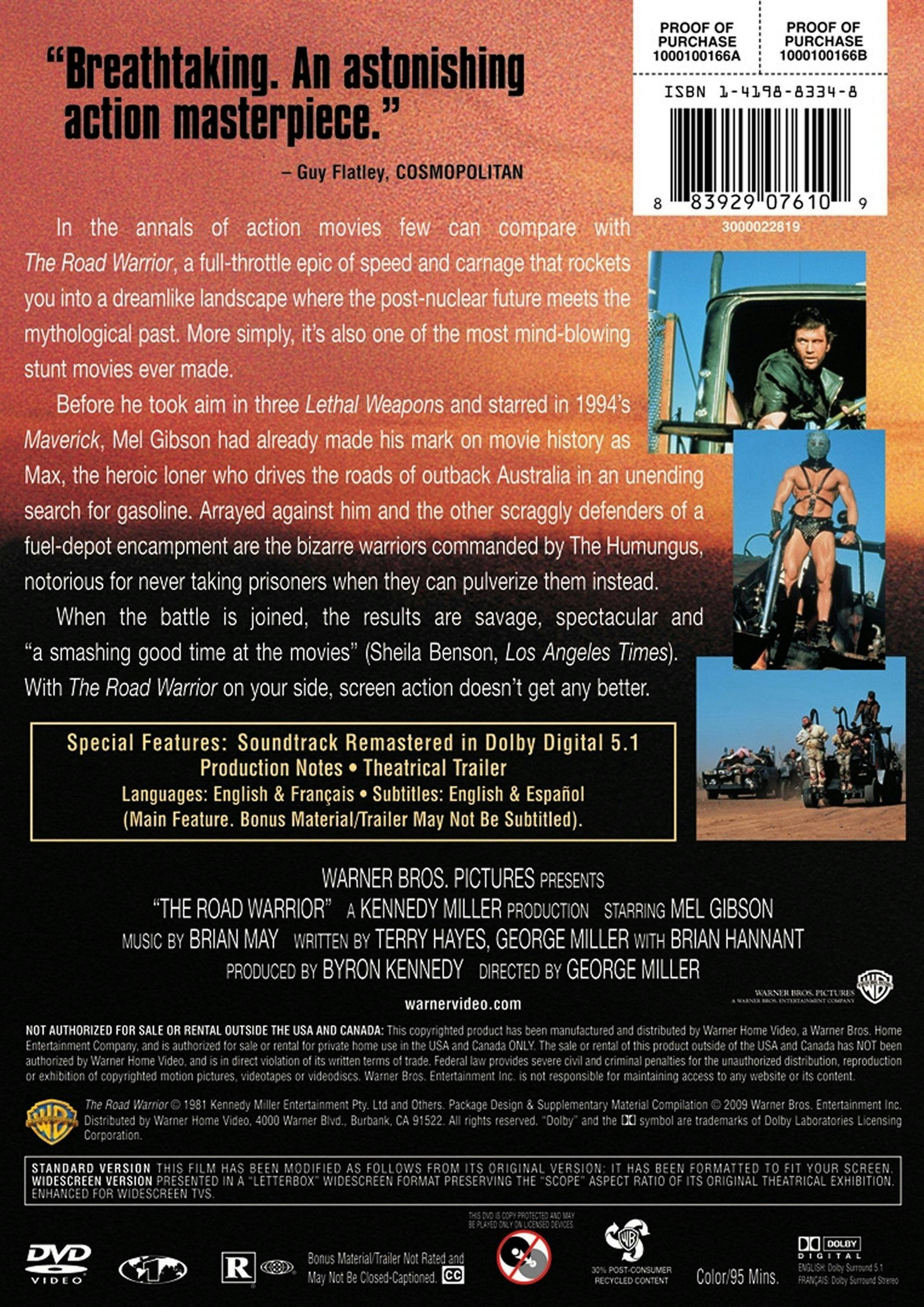 Back. The Road Warrior [DVD].