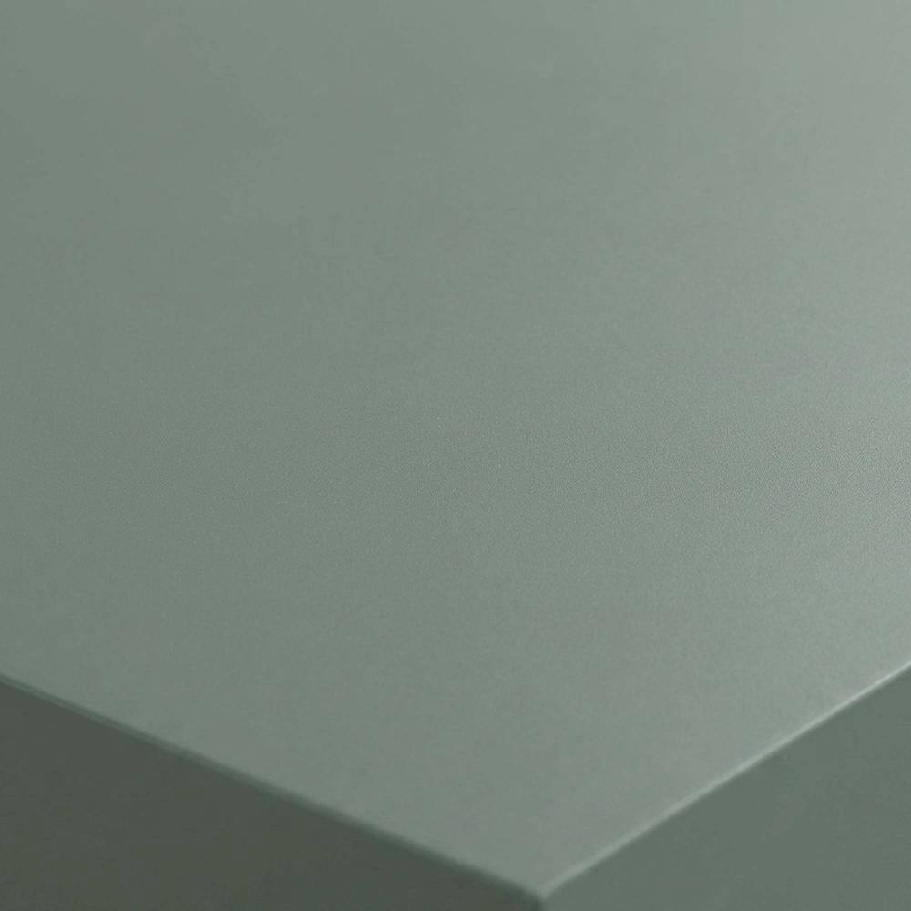 Alt View 1. FurniFact - Square Side Table Set of 2 with Thick Tabletops and Sage Green Finish - Sage Green.