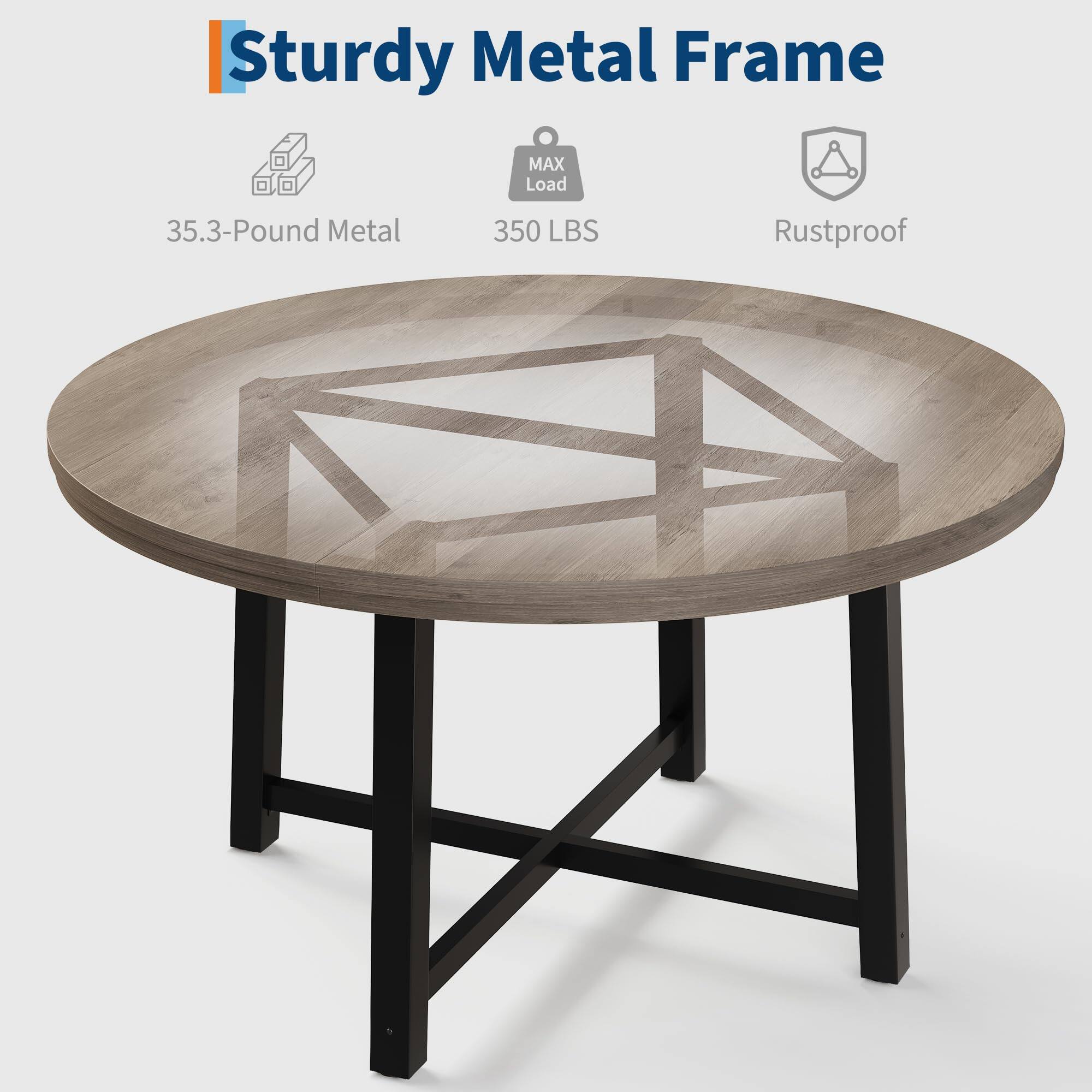 Sturdy Metal Frame

- 35.3-Pound Metal
- MAX Load 350 LBS
- Rustproof