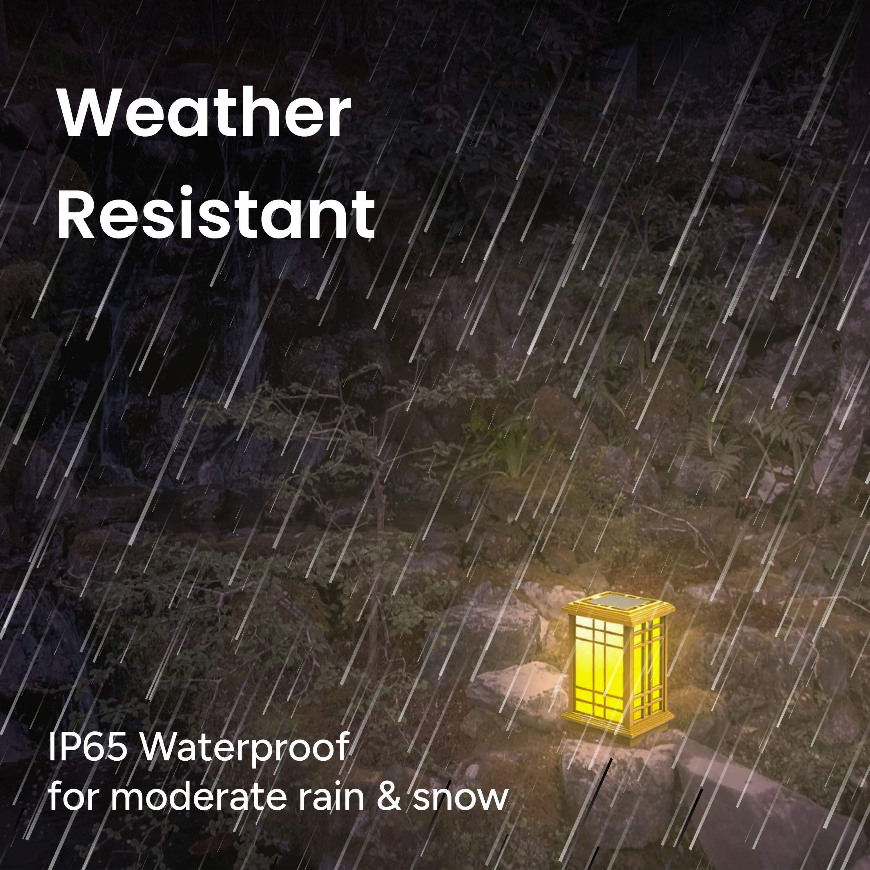Weather Resistant
IP65 Waterproof for moderate rain & snow