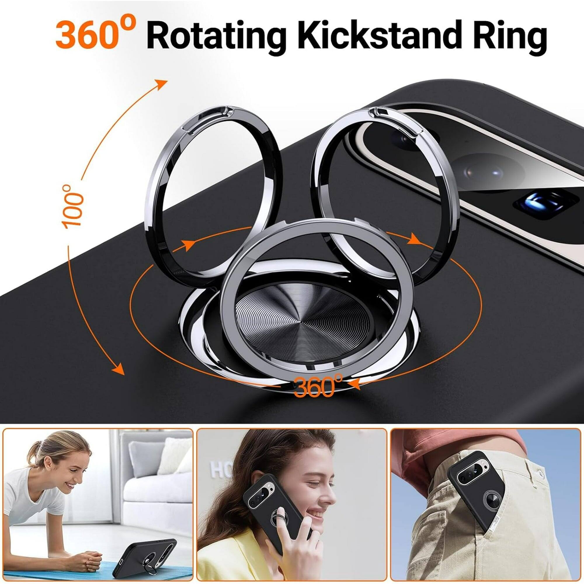 360 Rotating Kickstand Ring 100° 360°