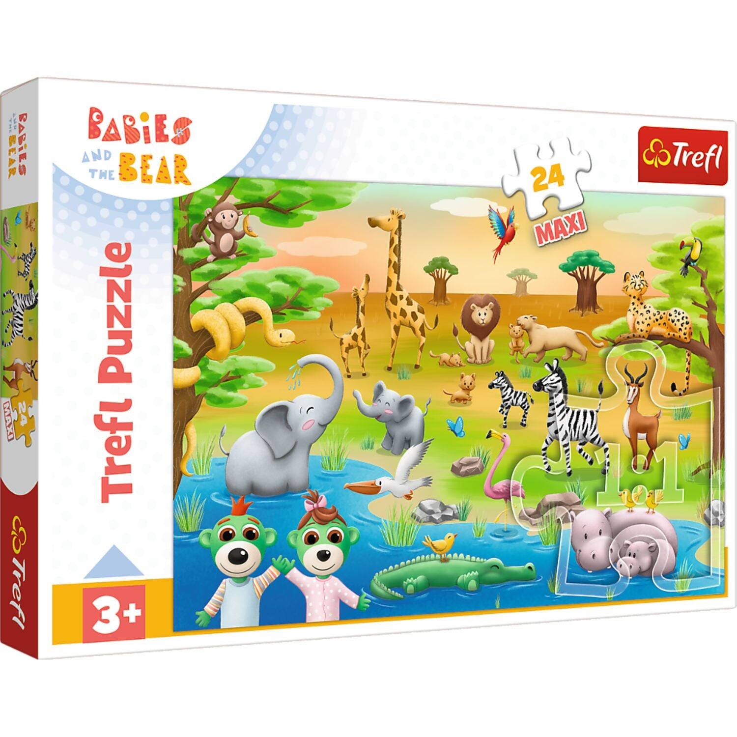BABIES AND THE BEAR Puzzle Trefl 3+  
Trefl 24 MAXI