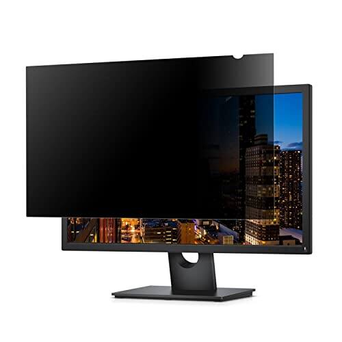 Front. Startech - Monitor Privacy Screen Filter for 20 Display - Widescreen Computer Monitor Security Filter - Blue Light Reducing Screen - Clear.