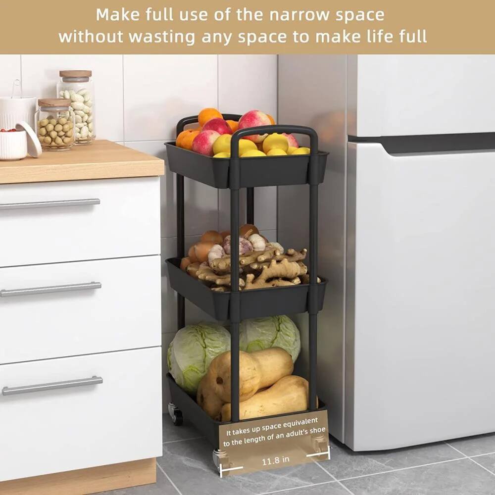 Make full use of the narrow space without wasting any space to make life full.

It takes up space equivalent to the length of an adult's shoe: 11.8 in.