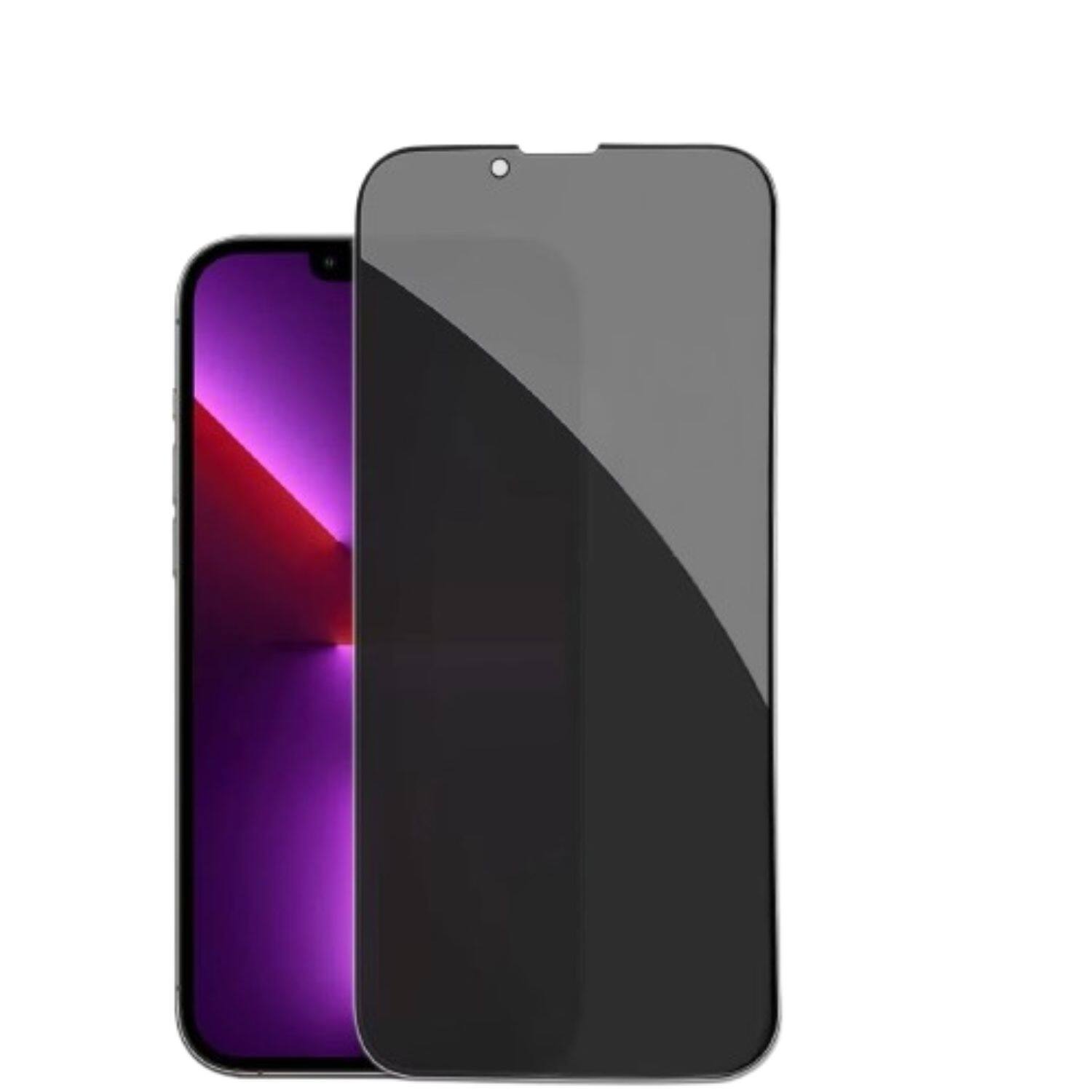 Front. Home Collection - Privacy Tempered Glass Screen Protector for iPhone 17 Pro Max – Anti-Spy, 9H Hardness, HD Clarity - Clear with Black Privacy Tint.
