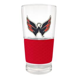 Great American Products - Washington Capitals 22oz. Pilsner Glass with Silicone Grip - Red