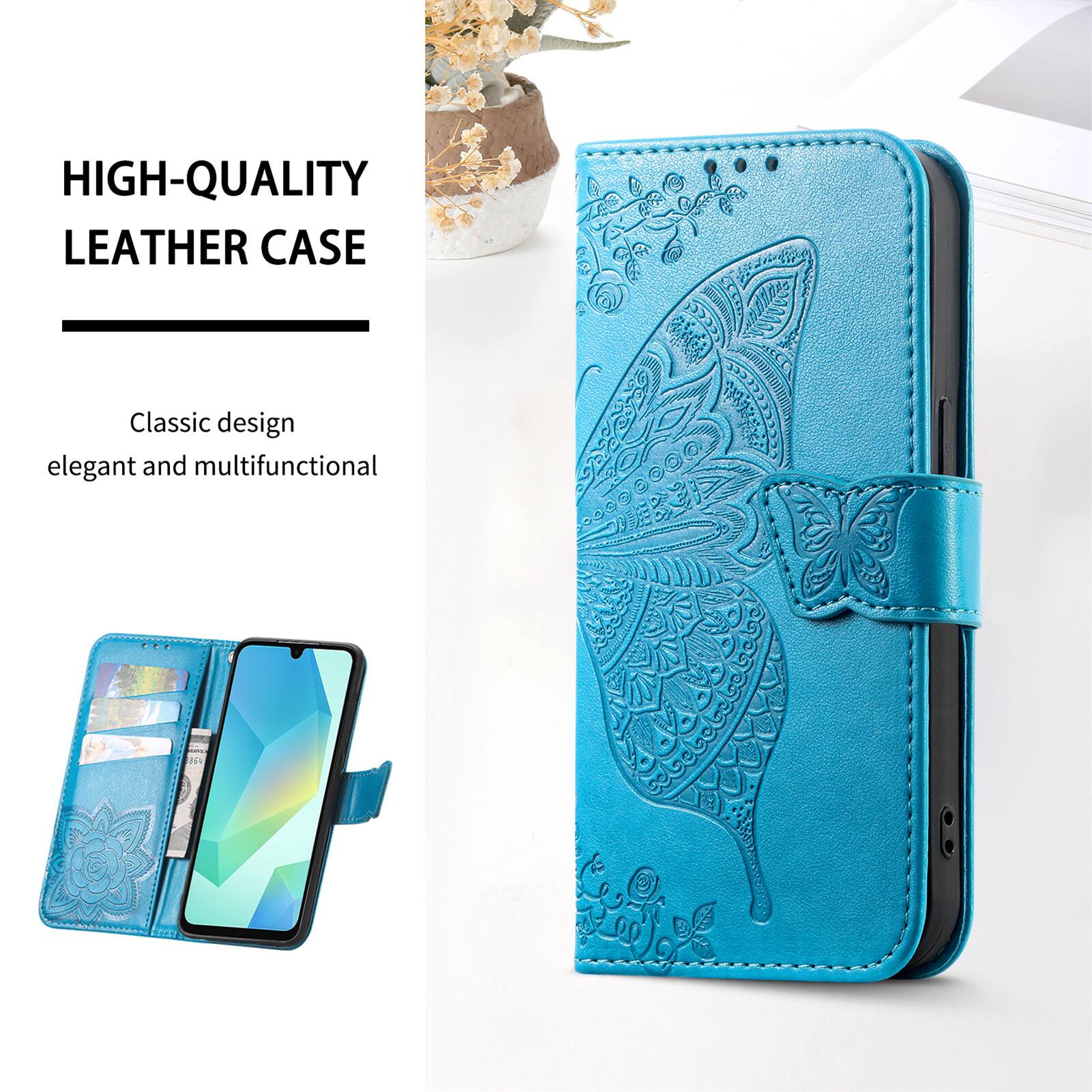 HIGH-QUALITY LEATHER CASE

Classic design elegant and multifunctional