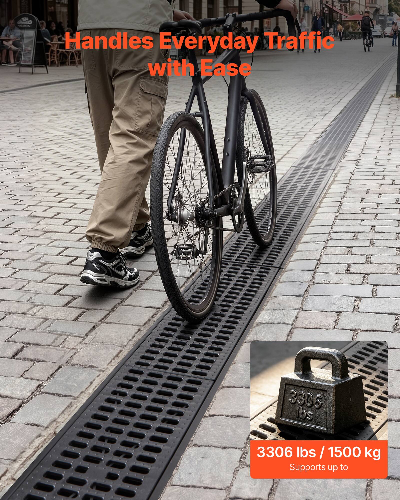 Handles Everyday Traffic with Ease

3306 lbs / 1500 kg

Supports up to