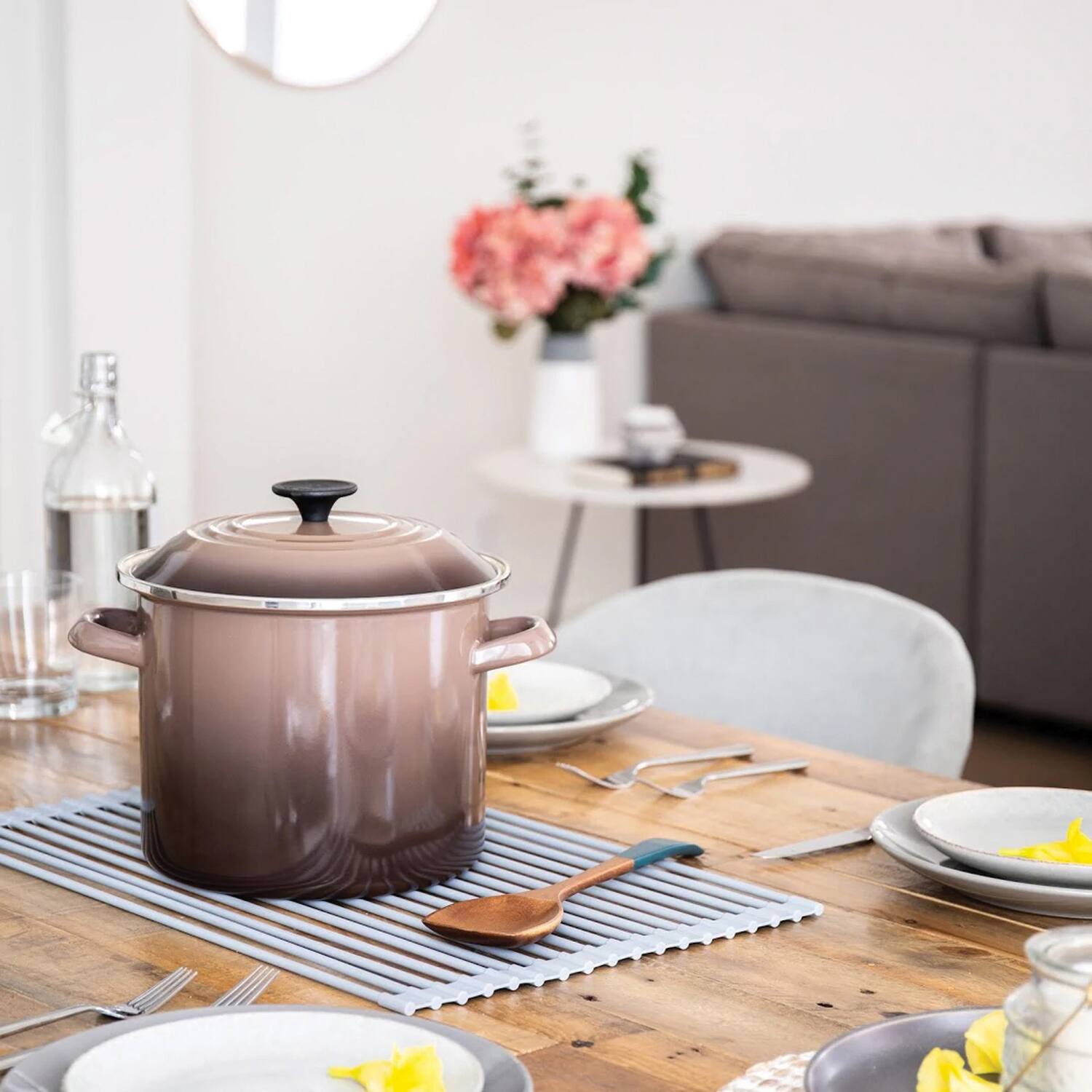 Back. Better Houseware - Over-the-Sink Roll-up Drying Rack - Gray.