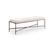 Front. Meridian Furniture - Valley Beige Chenille Fabric Bench - Beige.