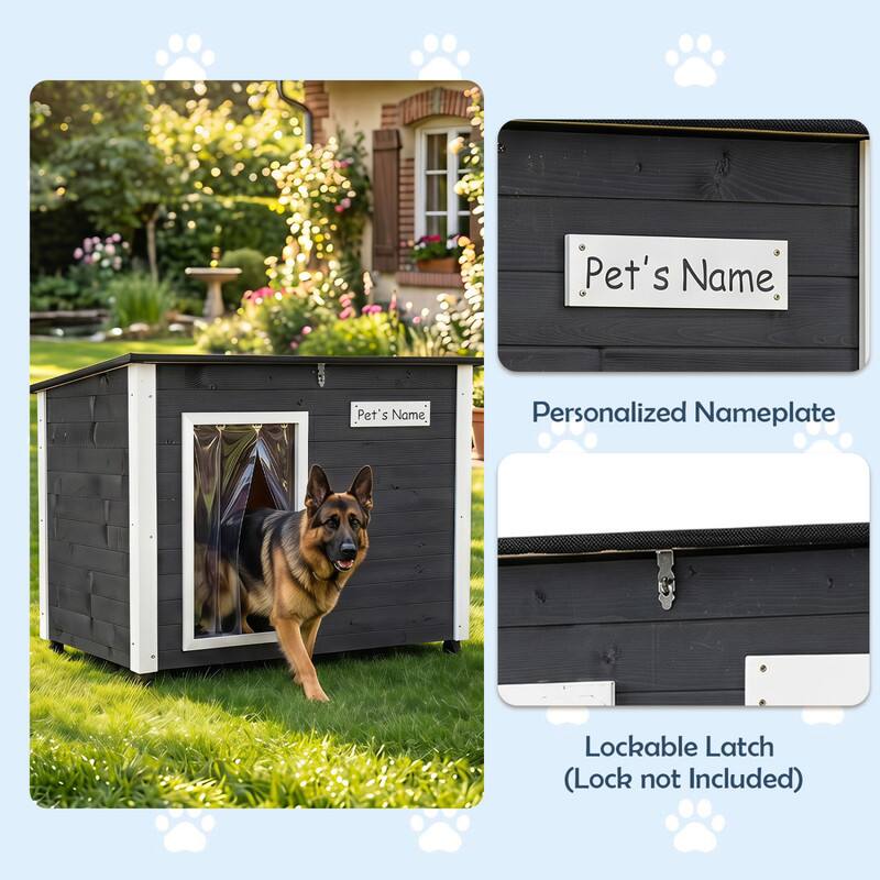 Pet's Name  
Personalized Nameplate  
Lockable Latch (Lock not Included)