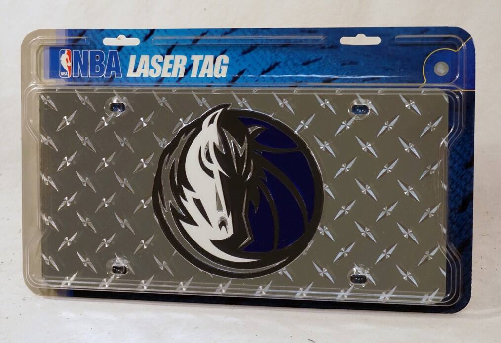 Dallas Mavericks Basketball Laser Cut Diamond License Plate