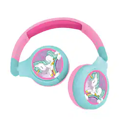Lexibook - 2-in-1 Bluetooth Foldable Headphones with Safe Volume for Kids