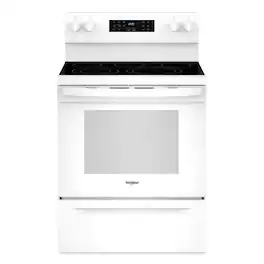 Whirlpool - 5.3 Cu. Ft. Freestanding Electric Convection Range with No Preheat Air Fry and Air Baking - White