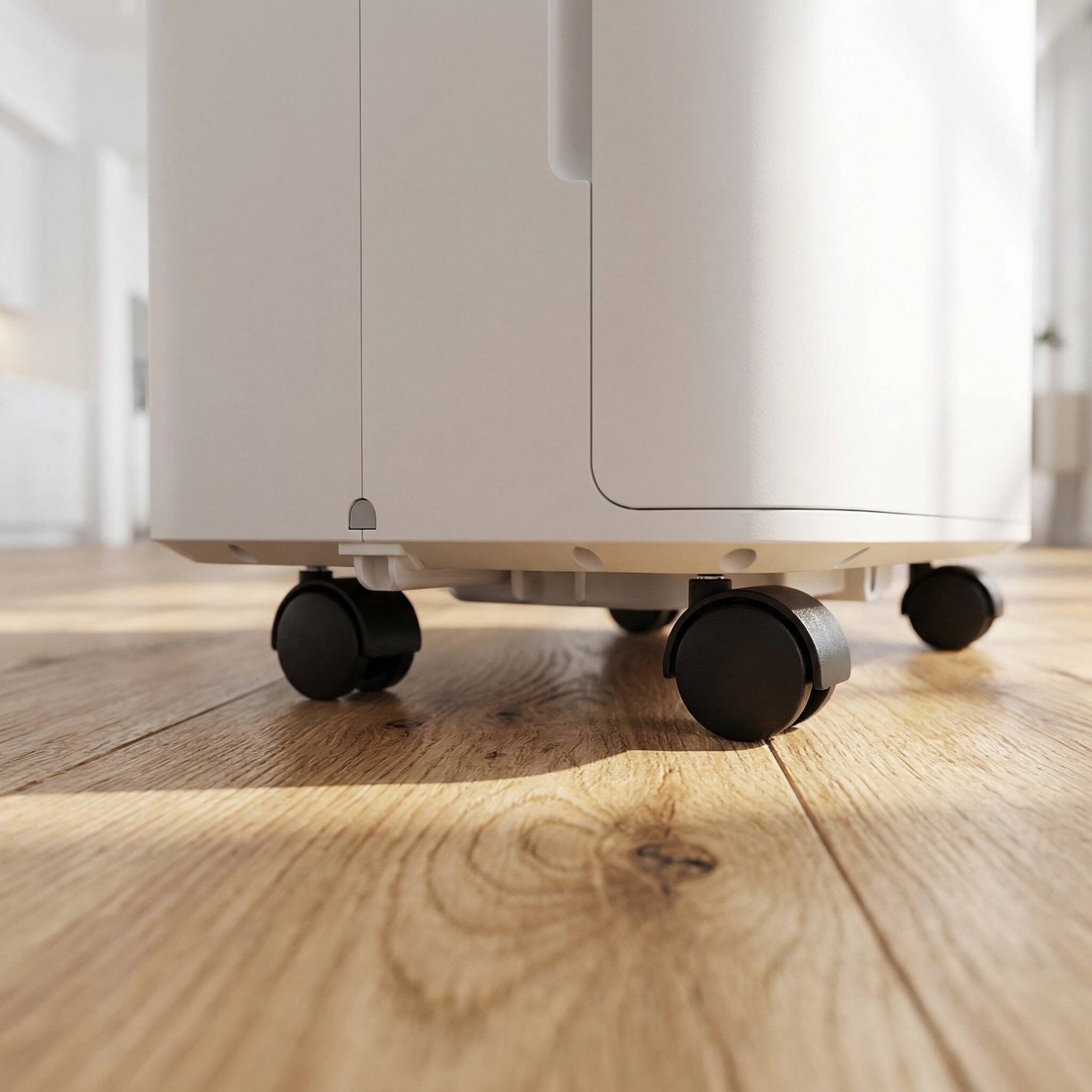 Alt View 4. Airplus - 4500 sq. ft. 53 Pints  Dehumidifier in Black Top with Drain Hose and Bucket, Auto Defrost - White.