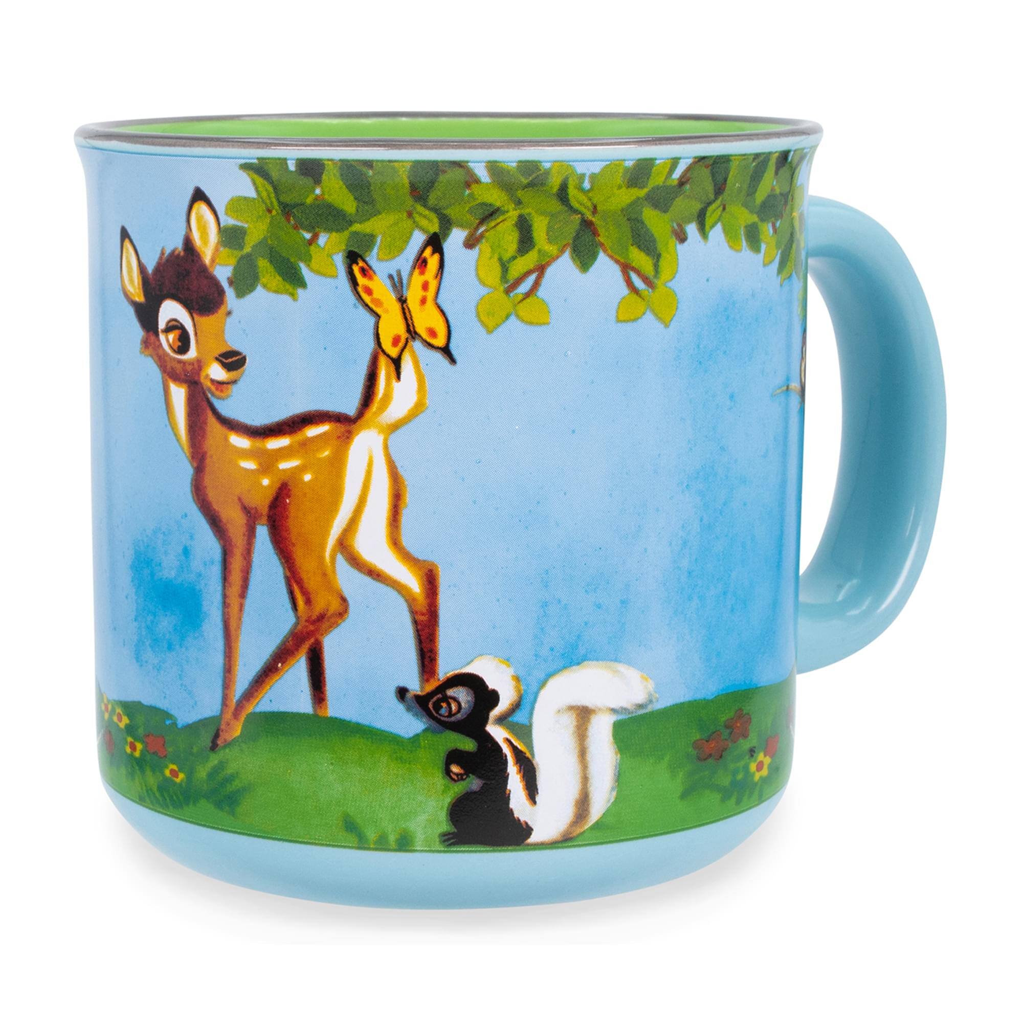 Alt View 1. Silver Buffalo - Disney Bambi Meadow Scene Ceramic Camper Mug | Holds 20 Ounces - Blue.