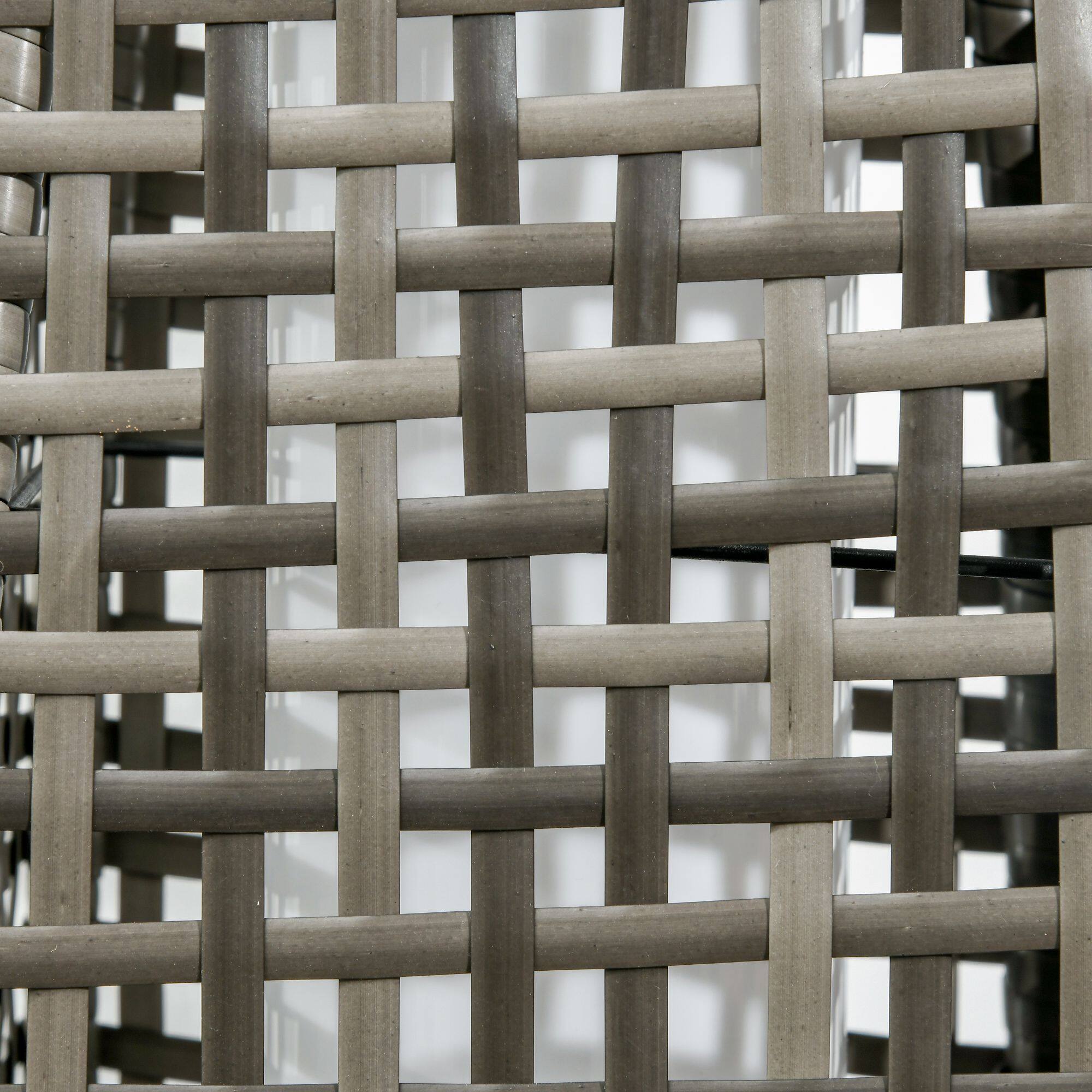 Alt View 8. Outsunny - Solar Floor Lamp, Outdoor Garden Lantern Pathway Light & Decorative Driveway Lighting with Auto On/Off LED Lights - Gray.