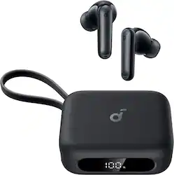 Soundcore - by Anker P41i Bluetooth Wireless In Ear Earbuds with Portable USB-C Phone Charger - Black - Front_Zoom