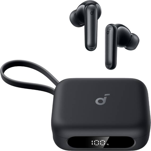 Soundcore - by Anker P41i Bluetooth Wireless In Ear Earbuds with Portable USB-C 3,000mAh Phone Charger - Black