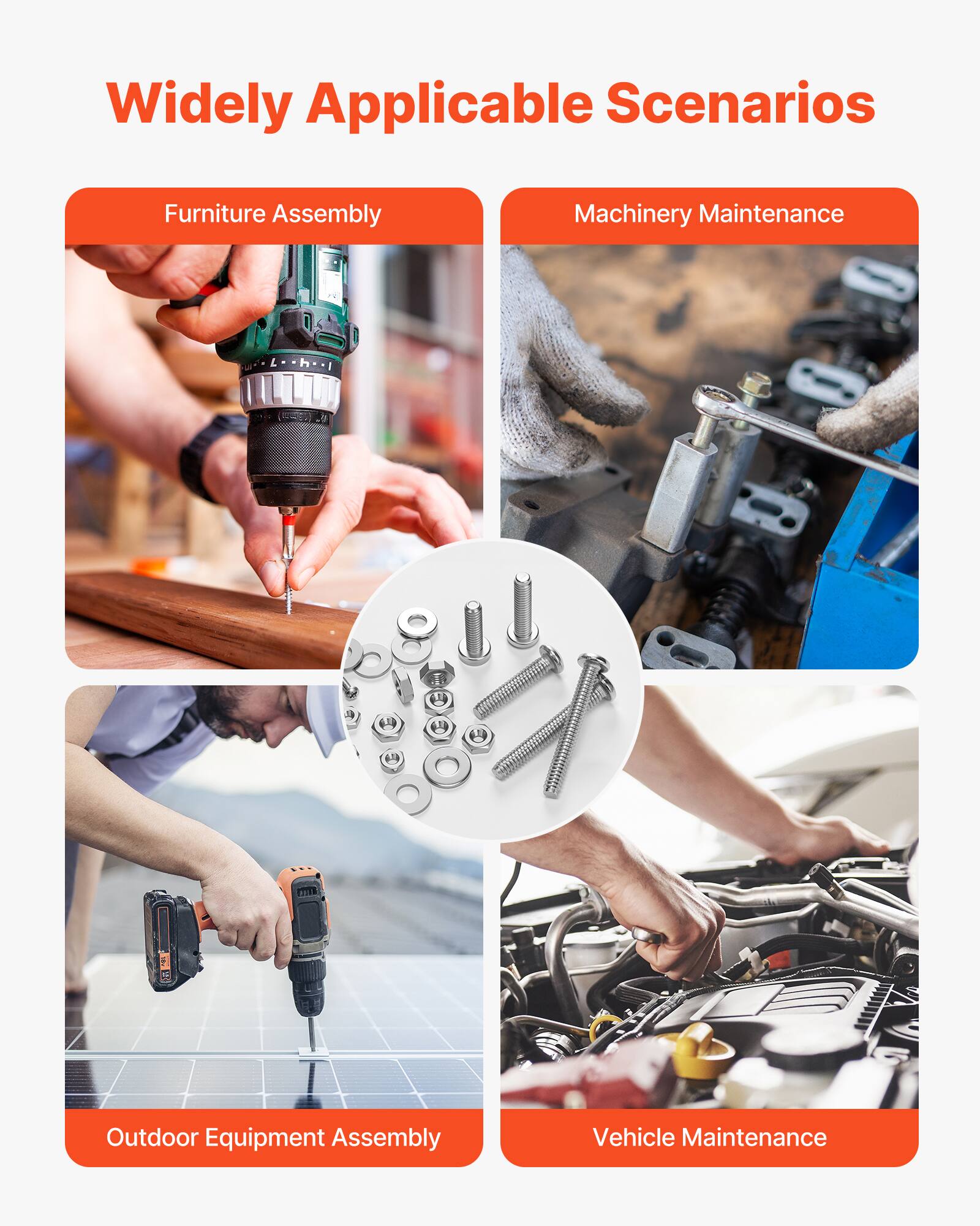 Widely Applicable Scenarios

- Furniture Assembly
- Machinery Maintenance
- Outdoor Equipment Assembly
- Vehicle Maintenance