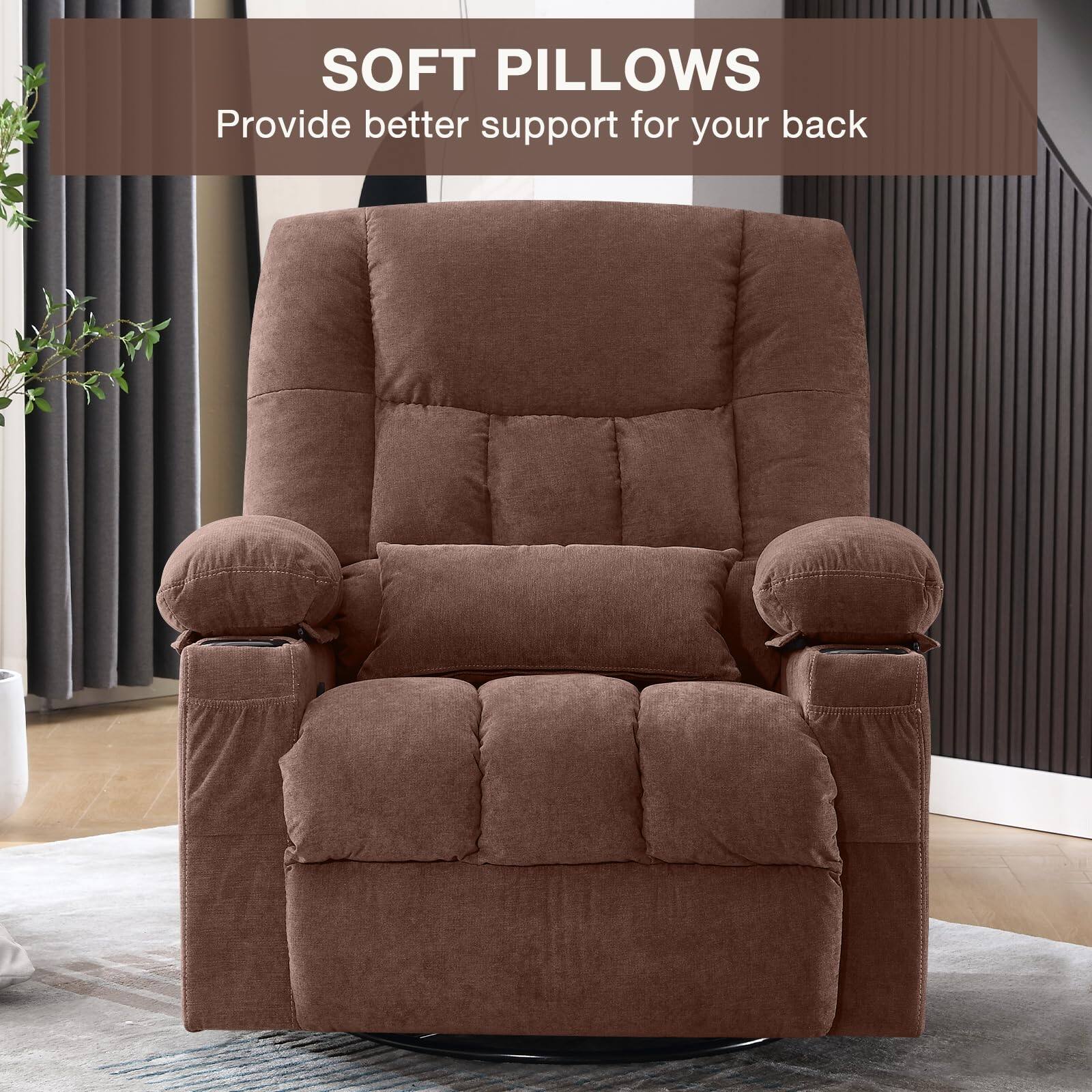 SOFT PILLOWS  
Provide better support for your back