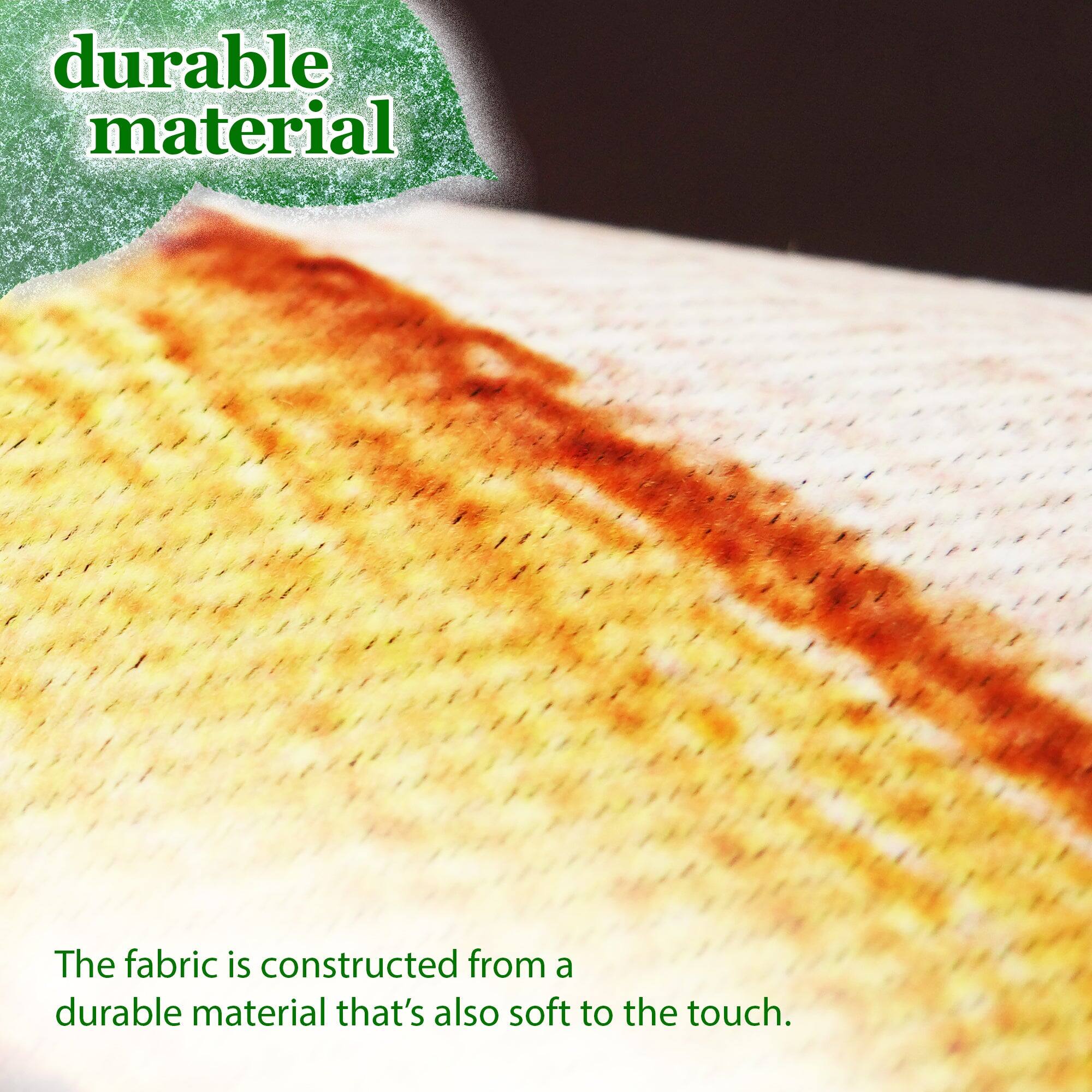 durable material

The fabric is constructed from a durable material that's also soft to the touch.