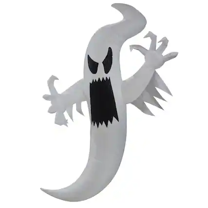 Front. GOOSH Inflatables - GOOSH 6 FT Halloween Inflatables Ghost Outdoor Decorations Multicolor Hanging Ghost - White.
