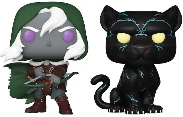 Front. Funko - Funko POP! Games: Dungeons & Dragons S2 - Drizzt & Guenhwyvar 2-Pack (D&D) - COLLECTIBLES - Multicolor.