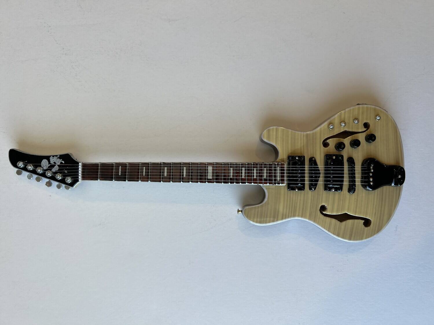 Alt View 1. Axe Heaven - Trey Anastasio - Axe Heaven Trey Anastasio Signature Marley Mar Mar Mini Guitar Replica Collectible - Collectibles - Multicolor.