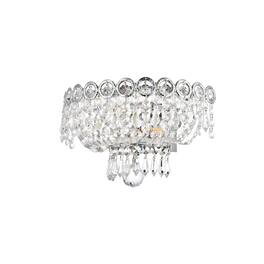 Elegant Lighting - Century 2 light Wall Sconce Clear Royal Cut Crystal - Chrome