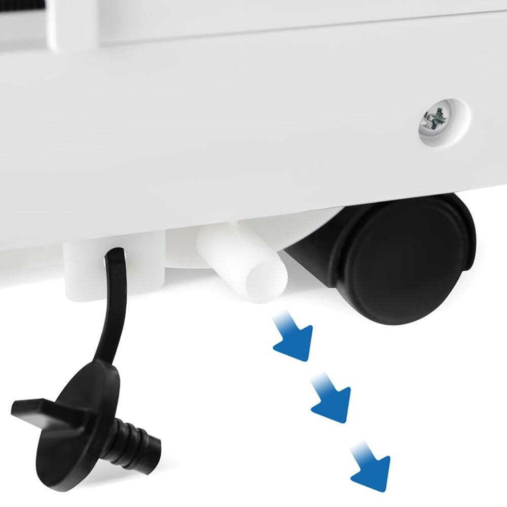 Alt View 4. Resenkos - Air Conditioner, 8000 BTU Portable Air Conditioner 3 in 1 AC Unit Fan and Dehumidifier for Rooms up to 250 Sq FT-White - White.