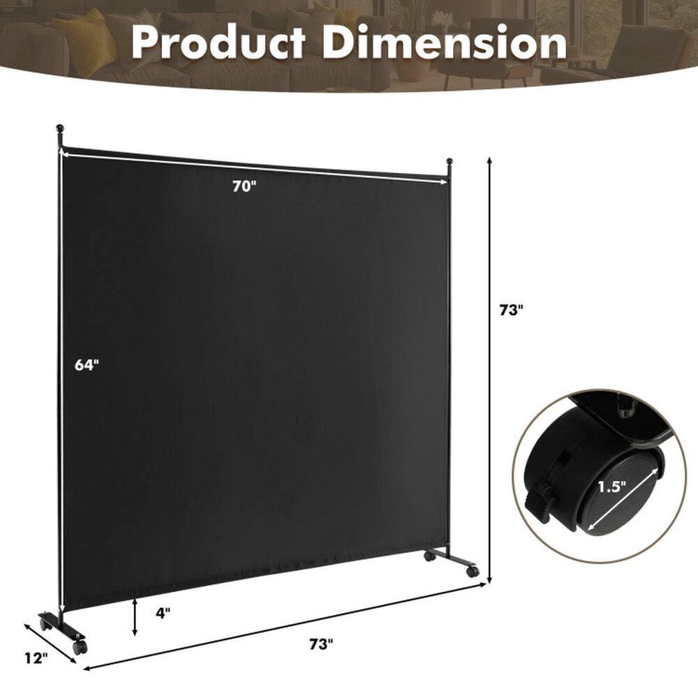 Product Dimension

70" x 64" x 73"  
1.5"  
4"  
12"  
73"