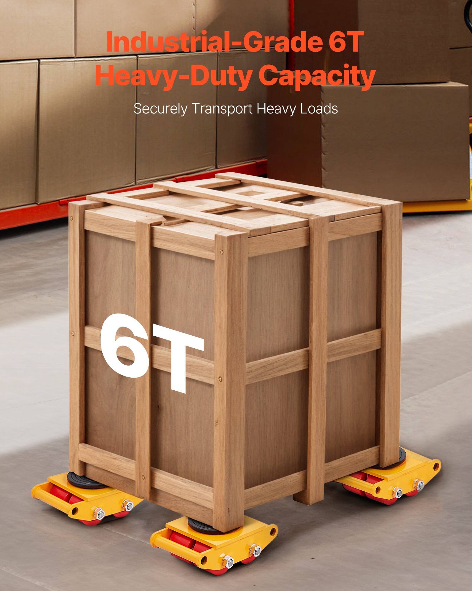Industrial-Grade 6T Heavy-Duty Capacity  
Securely Transport Heavy Loads