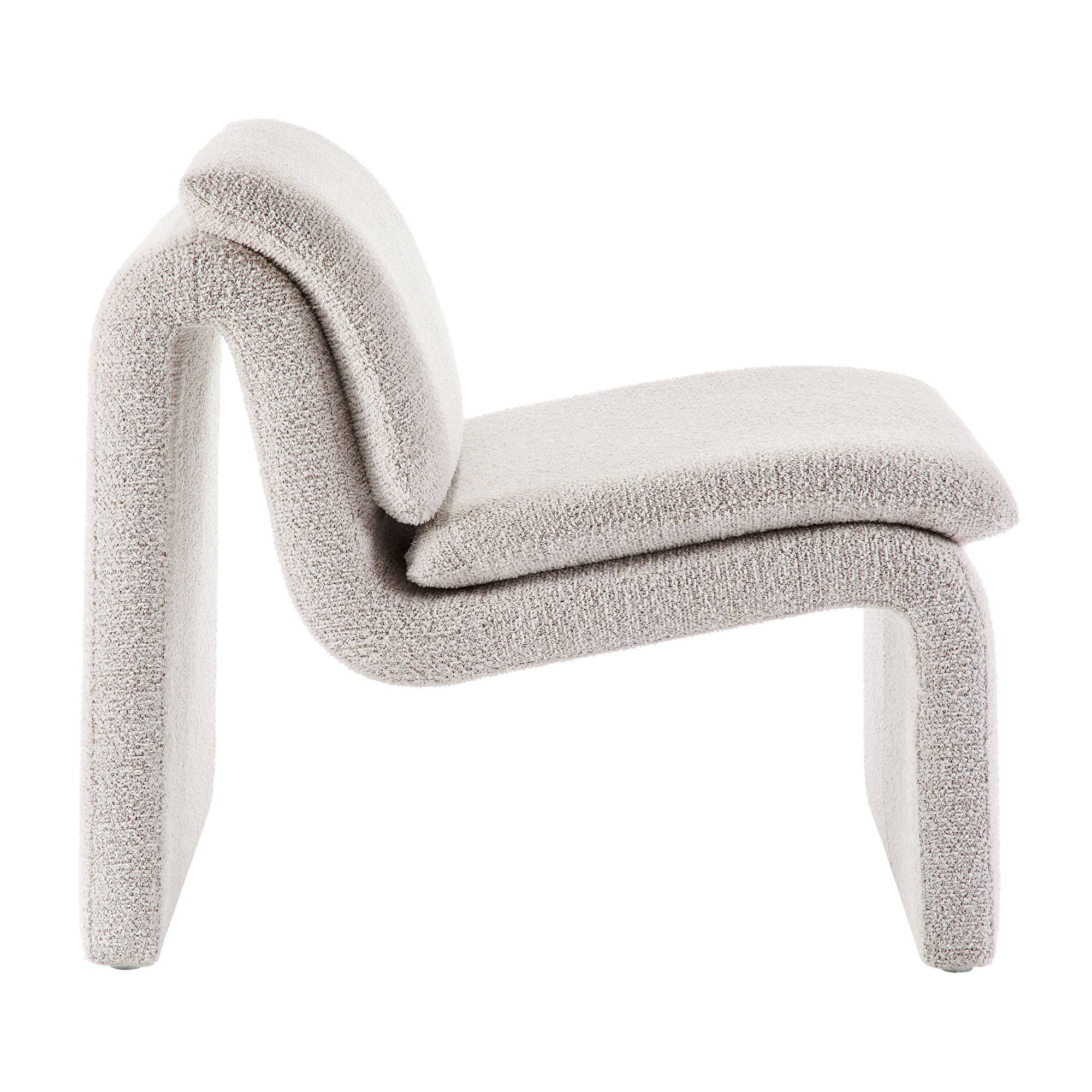 Alt View 2. Modway - Dune Boucle Upholstered Armless Accent Chair by Modway - Parchment.