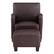 Front. OSP Home Furnishings - Aiden Chair & Ottoman Faux Leather - Cocoa.