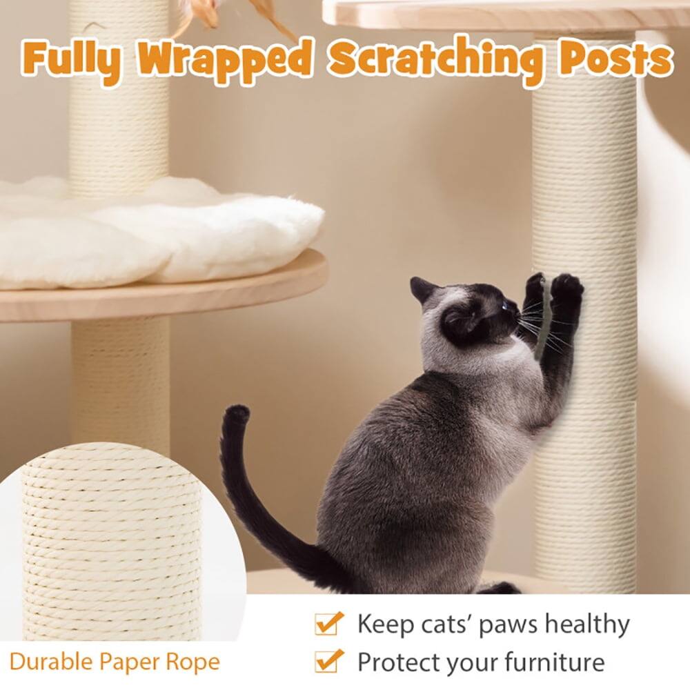 Fully Wrapped Scratching Posts

Durable Paper Rope

Keep cats' paws healthy

Protect your furniture