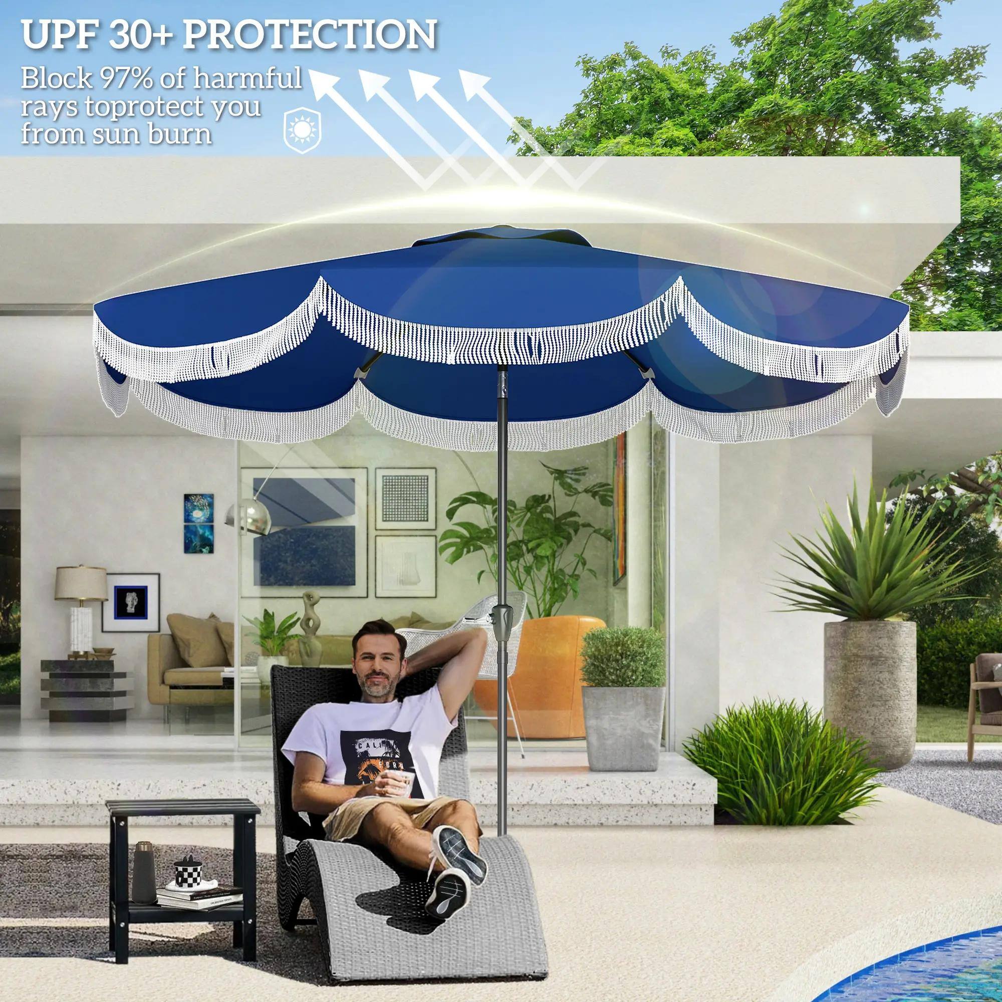 UPF 30+ PROTECTION  
Block 97% of harmful rays to protect you from sunburn