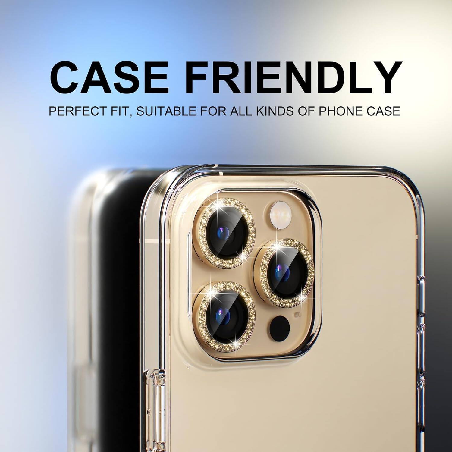 CASE FRIENDLY  
PERFECT FIT, SUITABLE FOR ALL KINDS OF PHONE CASE