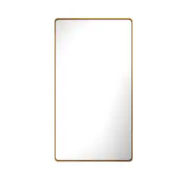 Boyel Living - 28-Inch x 60-Inch Rectangular Aluminum-Framed Bathroom Wall Mirror - Bronze
